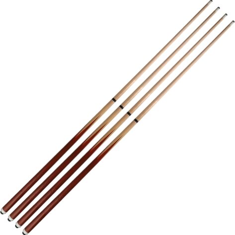 58" 2-Pieces Pool Cue Stick with Coffee Color and 13mm Leather Tip Weight 20OZ (Coffee Color 58" Set of 2/ Set of 4 20OZ)